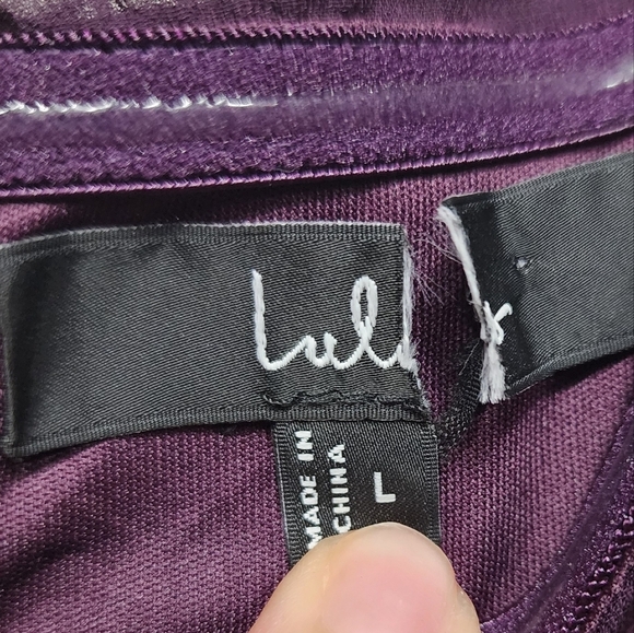 Lulus Luxe Favorite Dark Purple Strapless Ruched Maxi Dress L Wedding Party Prom - Picture 9 of 9